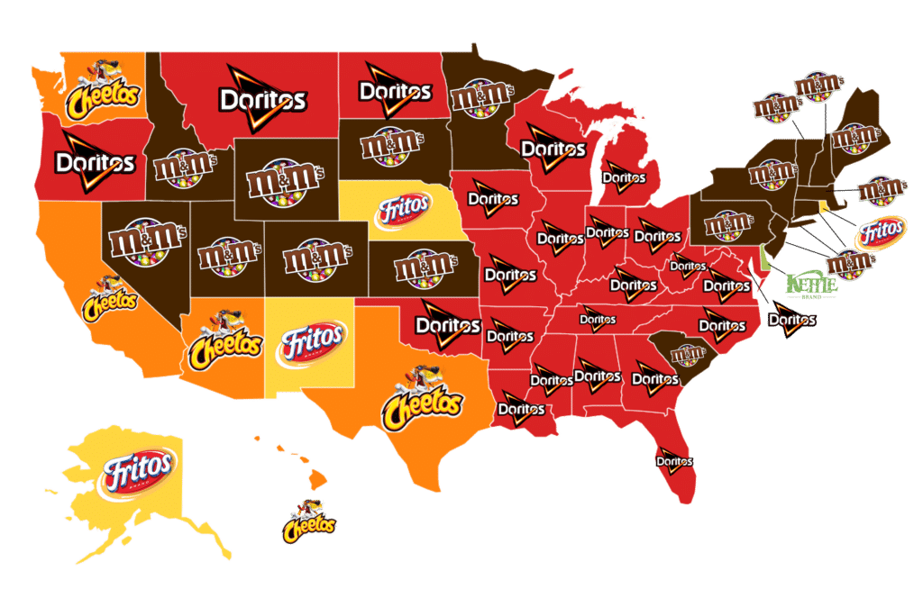 Favorite Snack By State Wisevoter favorite-snack-by-state-wisevoter