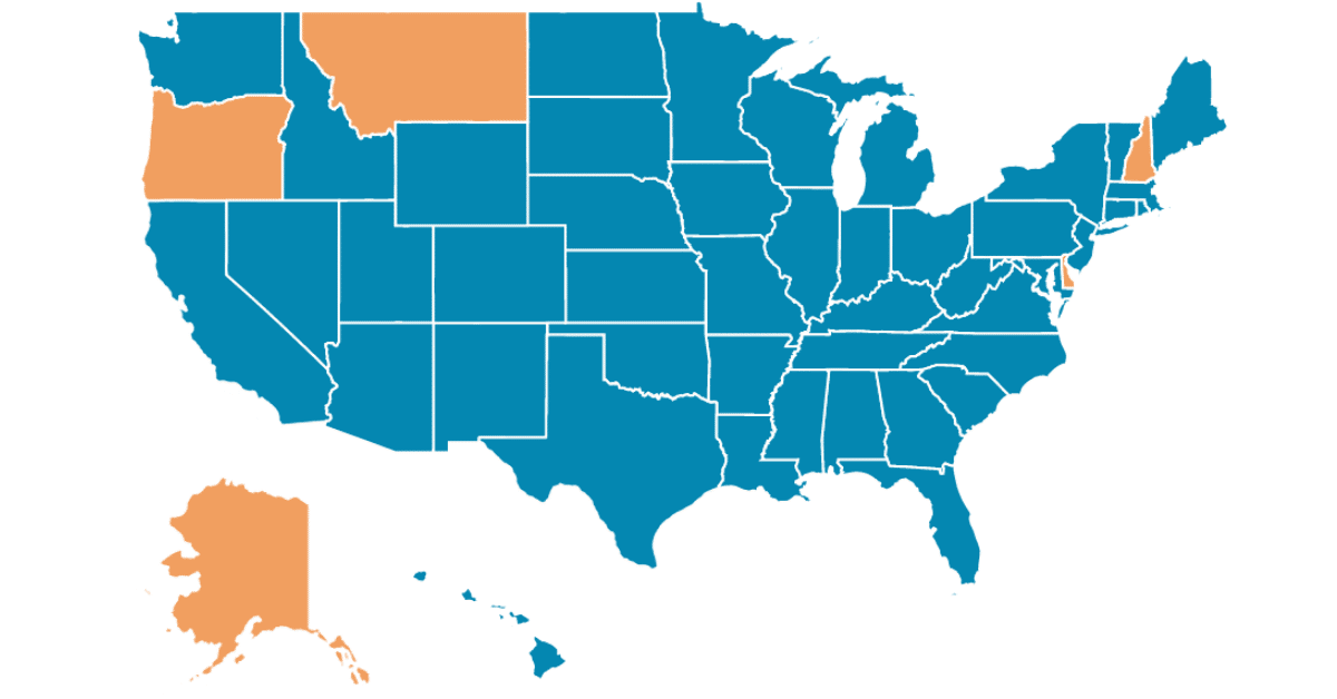 States Without Sales Tax 2023 Wisevoter